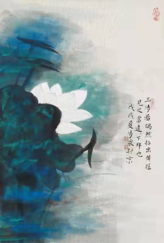 實(shí)力派畫(huà)家林清泉荷花作品欣賞